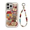 Three-dimensional Red Apple Cartoon Suitable for IPhone16 Mobile Phone Case 15pro Max Mirror 13 Hanging Chain 14