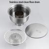Stainless Steels Floor Drain Bathroom Drainage Floor Strainer With Concealed Handle For Chemically Environment Workshop
