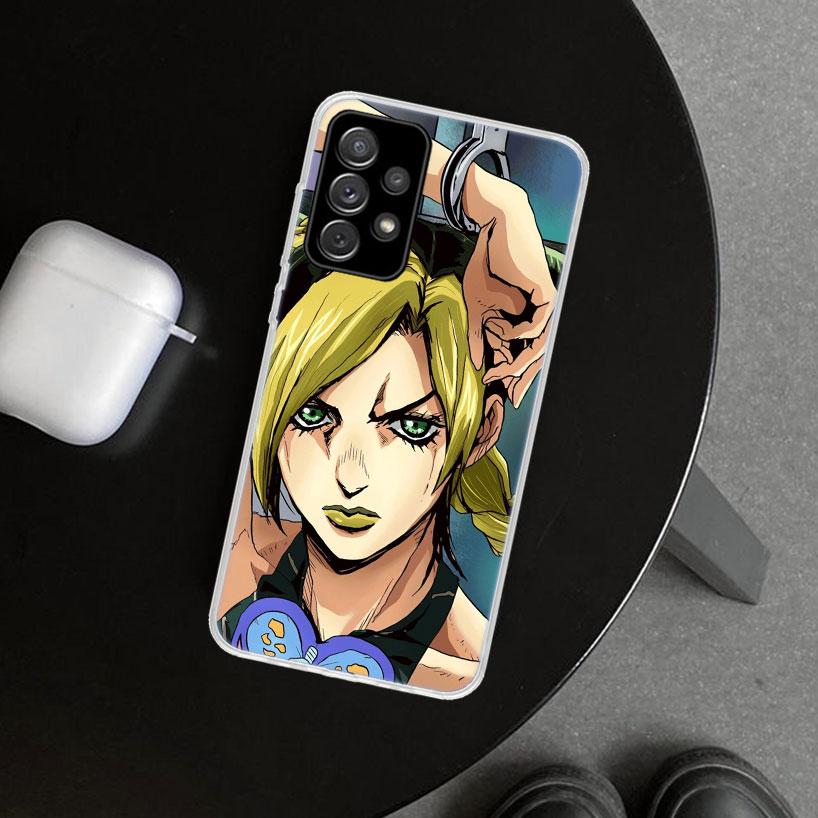 JoJo's Bizarre Adventure Jolyne Cujoh Phone Case Cover for Samsung Galaxy A12 A22 A32 A52 A72 A02S A51 A50S A31 A20S A10S Note 2