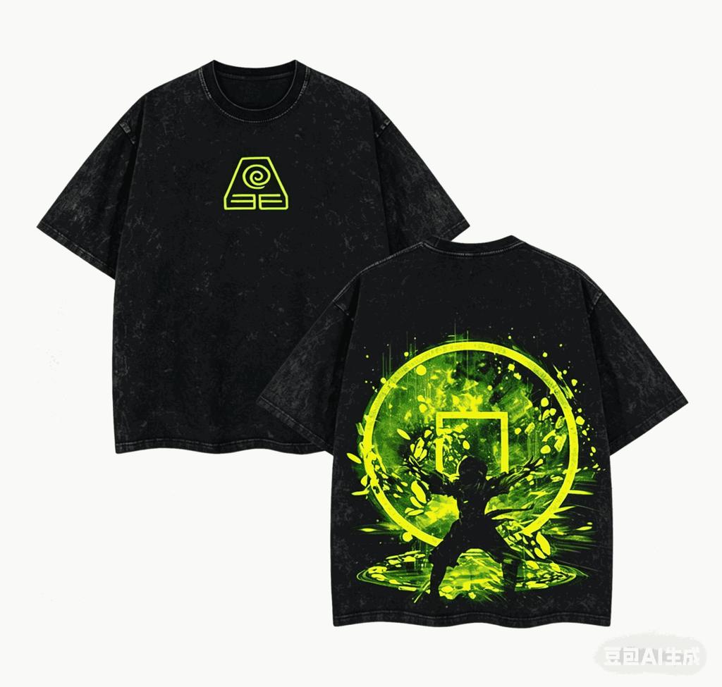 Avatar The Last Airbender T shirt personality Clothes New Model Anime T-shirt Yearround clothing Plus Size Unisex Streetwear Trendy Couples