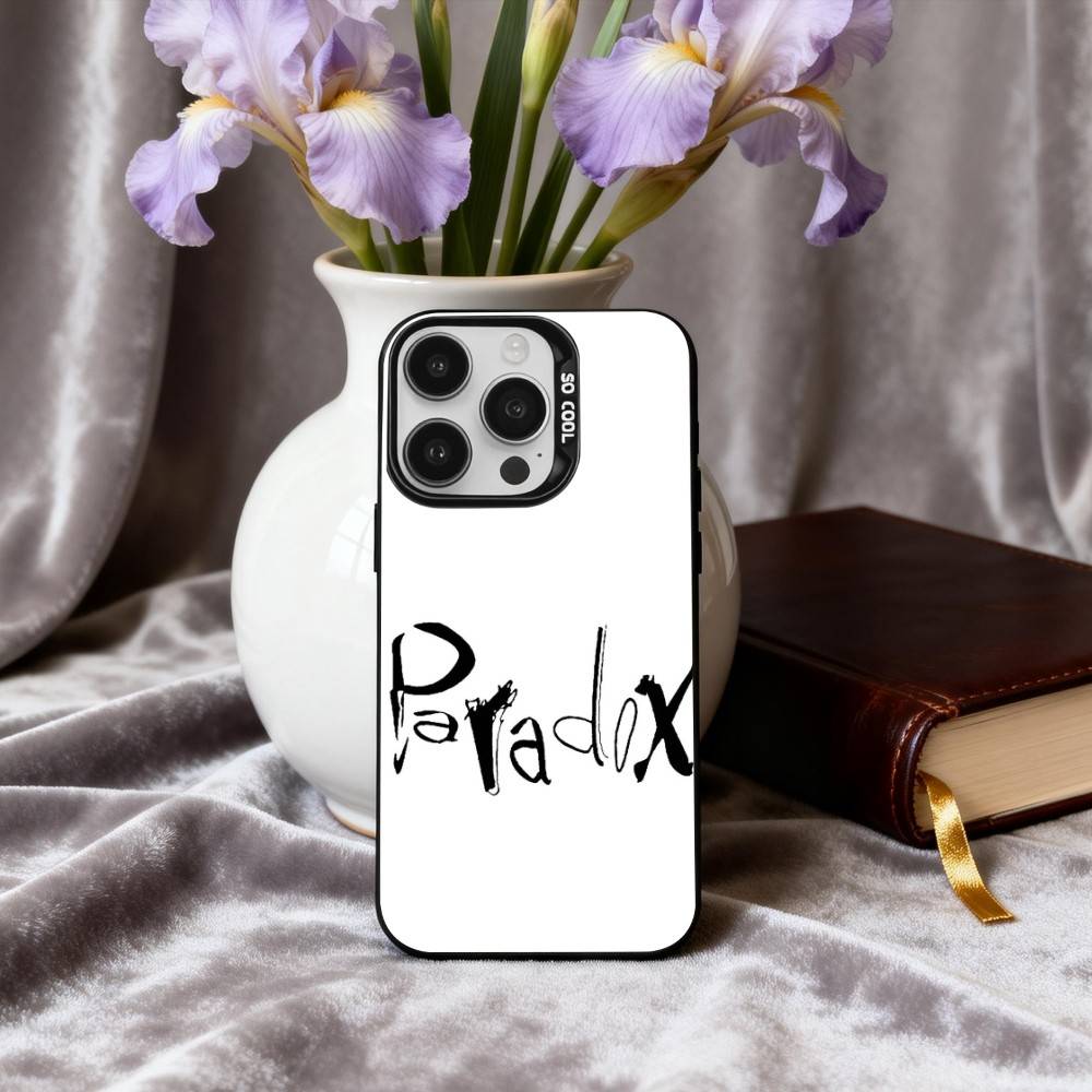 Punk T-The P-Paradox Band Phone Case For iPhone17,16,15,14,13,12,11 Plus,Pro Max Black Candy Silver Phone Case