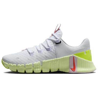 Free Metcon 5 White Barely Volt Women Sneakers Pink-Foam Bright-Crimson DV3950-104