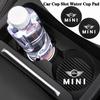 2 Pezzi Tappetino Portabicchieri in Pelle per Interni Auto Antirumore Per Mini Cooper JCW Works F54 F55 F56 F57 F60 R50 R52 R53 R55 R56 R57 ulqch44