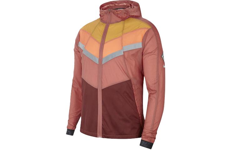 

Nike Windbreaker Jackets Men s Clay Red Hooded Moderate CU5739-652 XXL