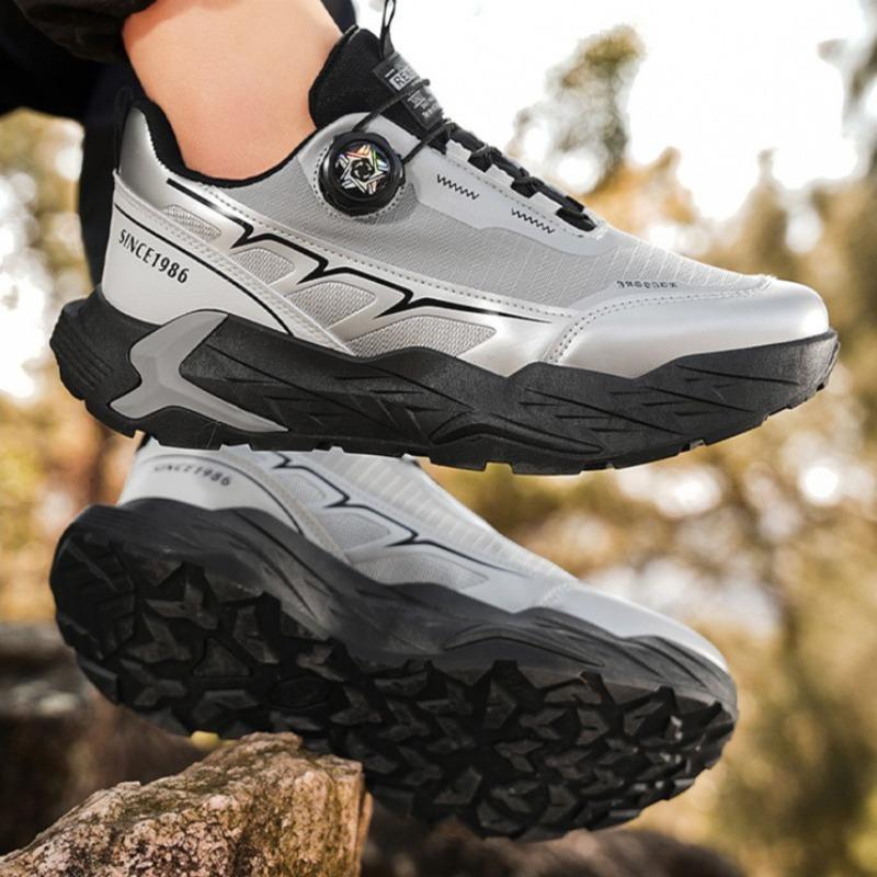 Fashion Shoes for Man High Quality Fashion Casual Sneakers Mens Outdoor Light Soft Sole Rotating Button Trendy Sneaker Zapatillas Hombre