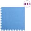Floor Protection Mat - VIDAXL - 12 Pcs - High Density EVA Foam - Non-Slip - Blue