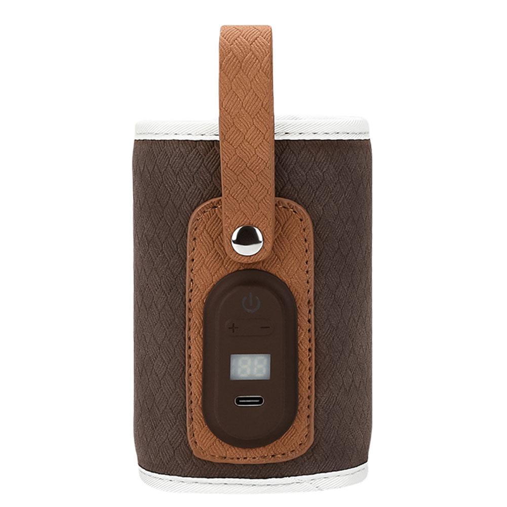 Baby Milk Warmer USB Powered Digital Display Baby Nursing Bottle Heater Portable Bottle Warmer for Baby Children Outdoor Travel