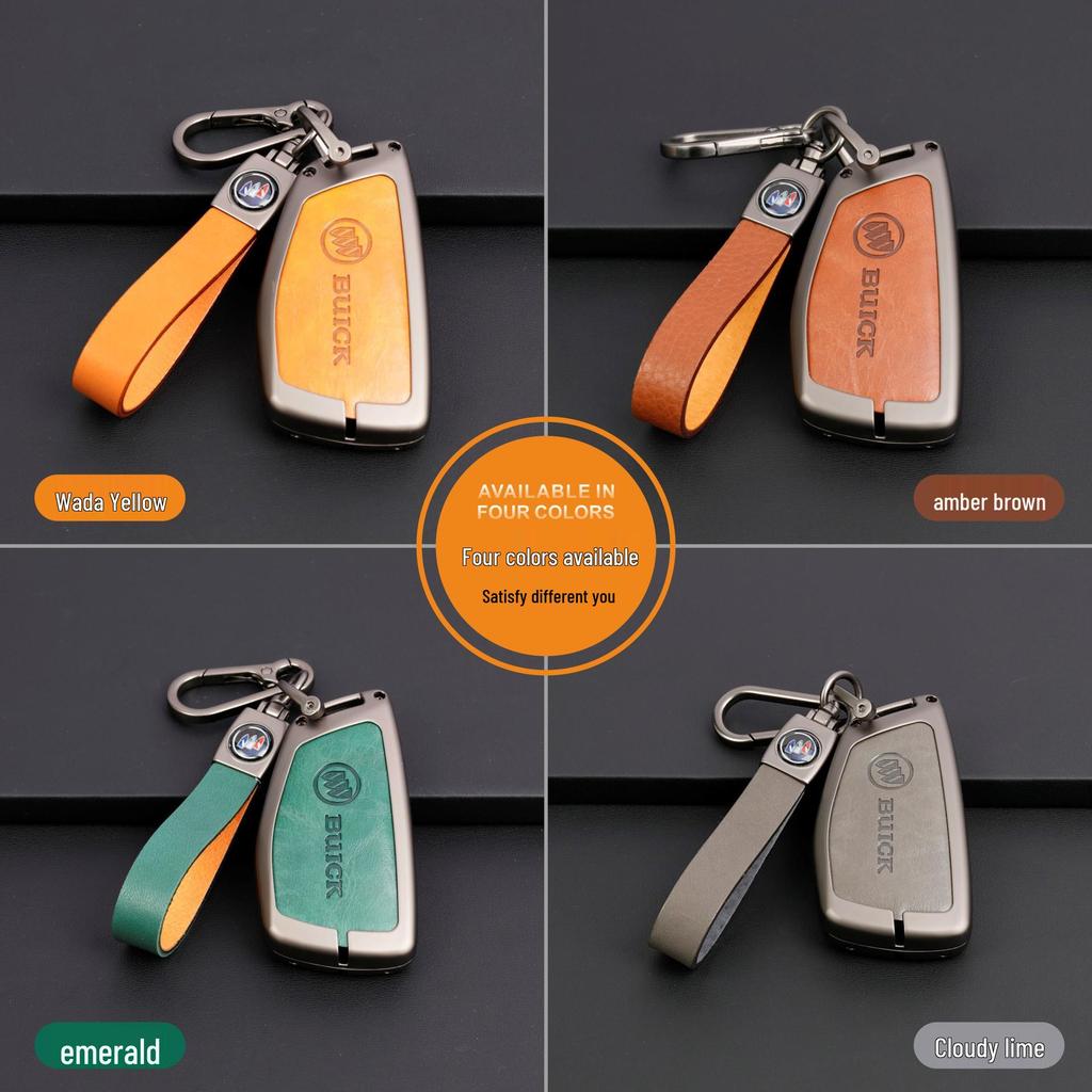 Buick Envision S/21/22 Plus Key Case: Alloy & Genuine Leather Protection