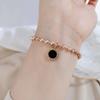 Rose Trendy Gold Geometric Titanium Steel Bracelet For Women 2024 Summer