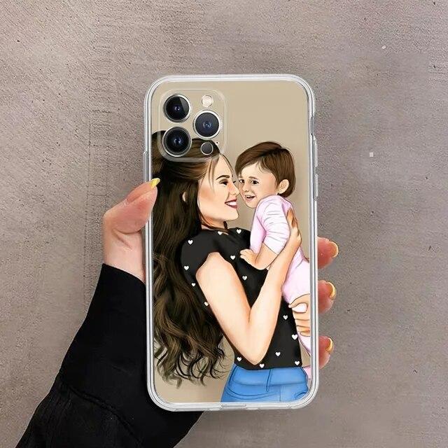 Lovely Animation Soft Phone For Iphone Pro 11 Mini 13 7 XS 6 6s X XR Max Plus 14 8 12 TPU Soft Silicone Silicone Case Case