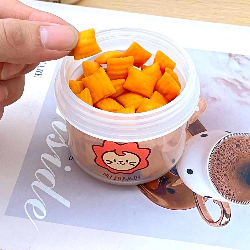 WORTHBUY Mini Plastic Sealed Food Fresh-keeping Box Refrigerator Food Storage Container Reusable Round Fruit Snack Box With Lid