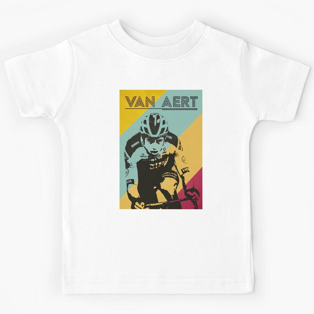 wout van aert retro Kids T-Shirt 140