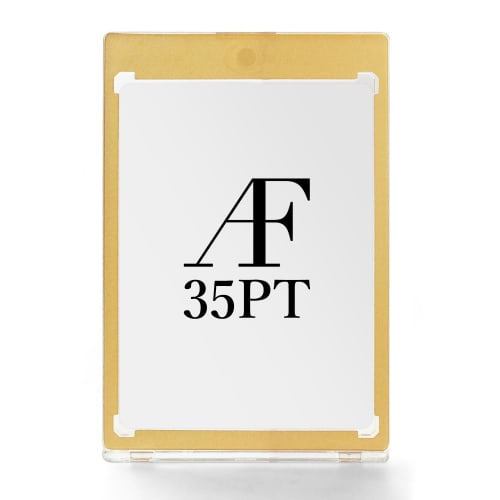 

Arrowfield Magnetic Loader, Color Frame Type Card Case, Trading Card Case, Card Storage, Protective Case, 35PT, Set of 4 (Gold)