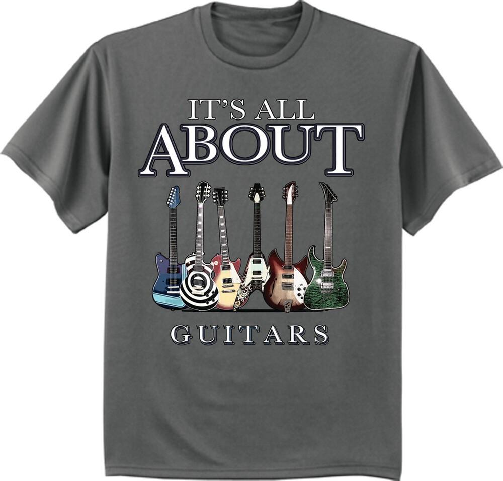 Guitar Gear Tshirt Guitarist Gifts Musician Mens Graphic Tee Unisex T-Shirt S