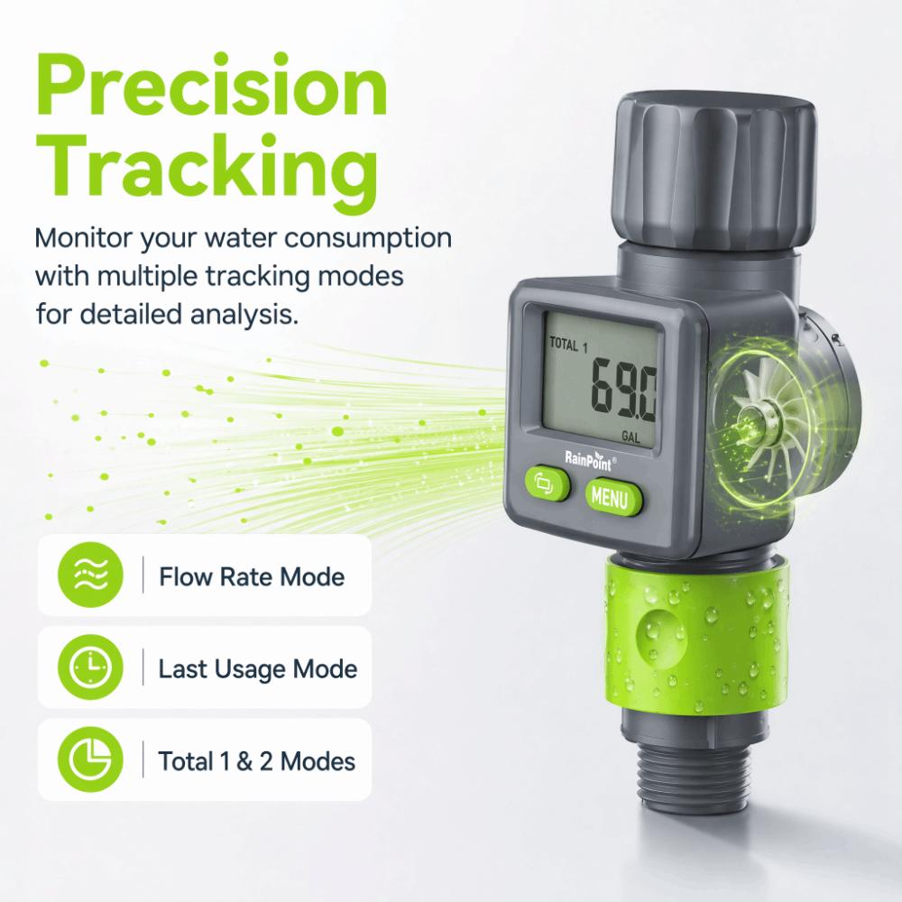 High Precision Water Flow Meter Automatic Irrigation Flow Counter Flow Gauge Sprinkler System