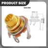 1/4 Inch Female Guitar Input Jack, 6.35mm Mount Jack for Guitars Bass Electric Instruments