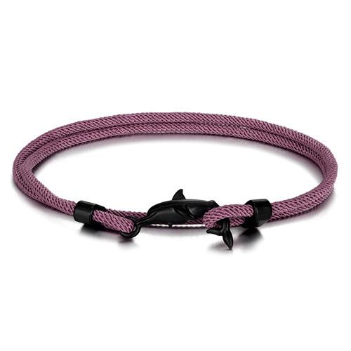 Black Cute Little Dolphin Hand Rope Small Fresh Animal Color Multi-Layer Adjustable Men'S And Women'S Bracelets