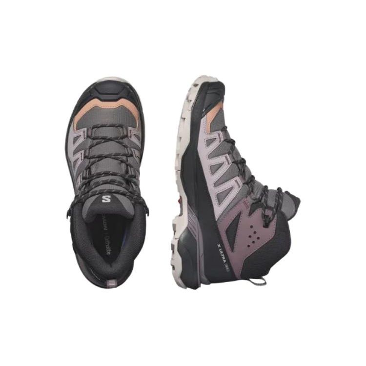 SALOMON X Ultra 360 Mid GORE-TEX Plum Kitten Women Sneakers Purple Phantom Cork L47448700