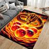 Golden Fiery Dragon Carpet suitable as a non-slip mat for the living room or bedroom sofa