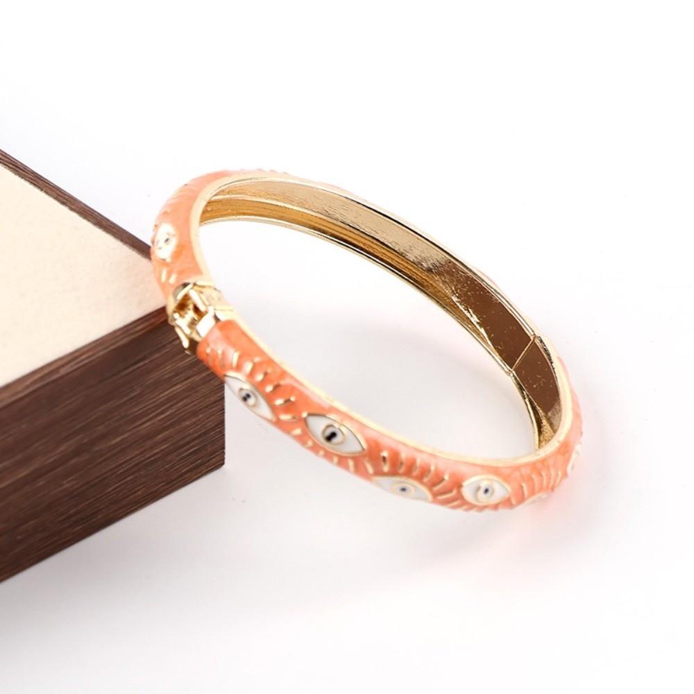 

Colorful Enamel Bangle Fashion Hand Bracelet Cool Demon Eyes Bangle Gift Style 11