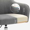 SONGMICS Office Chair, Comfortable Desk Chair, Height-Adjustable Computer Chair, Holds up to 120 kg, Steel Frame, Imitation Linen, Breathable