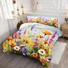 Akwarelowe Rośliny Słonecznika Drukowana 3D Poszewka na Kołdrę Abstrakcyjna Sztuka Styl Wiejski Pościel Miękka Wygodna Poszewka na Kołdrę