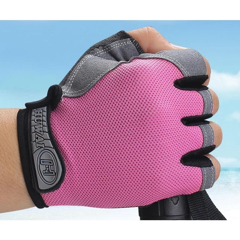 Fingerless Sports Fitness Gym Training Gloves for Men Women Cycling Gloves Motorcycle Mtb Anti-slip Gloves Bicycle Accessories