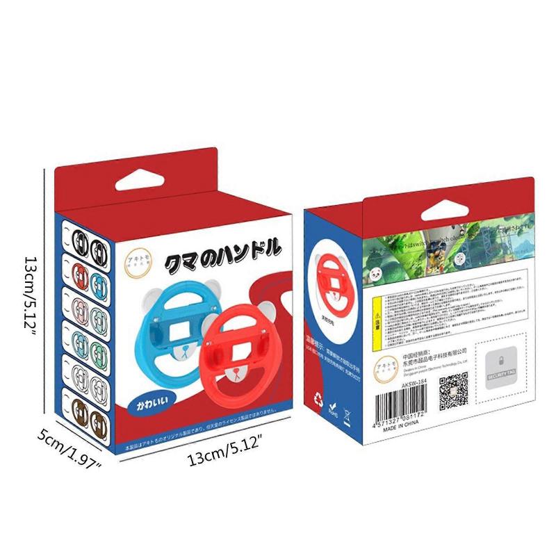 2pcs/set Steering Wheel Controller for Switch Racing Game Handheld Grip Kit