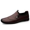 Brand High-quality Genuine Leather Men's Shoes Fashionable Classic Round Toe Casual Versatile Simple Comfortable Flat Shoes