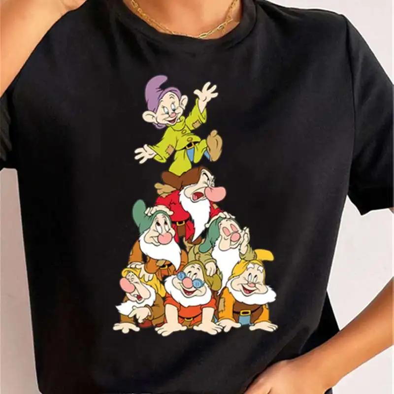 Princeznovské oblečení Sněhurka a Sedm trpaslíků Trend Harajuku Krátký rukáv Tričko Módní tričko Unisex