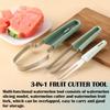 3-in-1 Watermelon Cutter Slicer Tool,Stainless Steel Watermelon Cutter Watermelon Popsicle Cutter Mold Watermelon Fork Fruit Cutter Tool for Kitchen