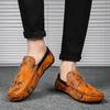 Leichte Herren Freizeitschuhe 2025 Herrenschuhe Leder Herren Penny Loafers Herren Mokassins Slipper Herren Flats Männliche Fahrschuhe