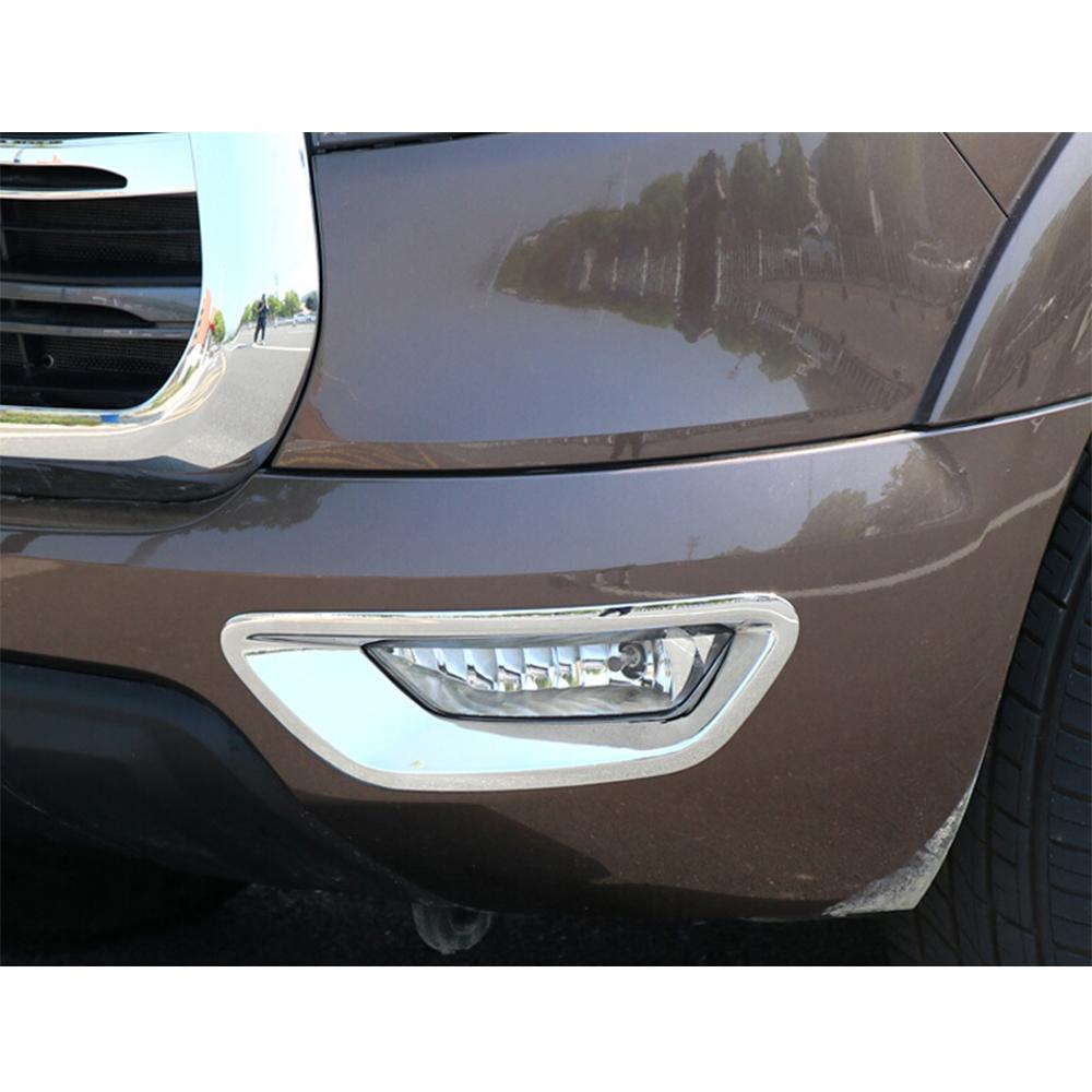 For Great Wall Cannon GWM Poer Ute  - 2022 Chrome Car Front Fog Light Lamp Frame Cover Trim Molding Decoration Accessories