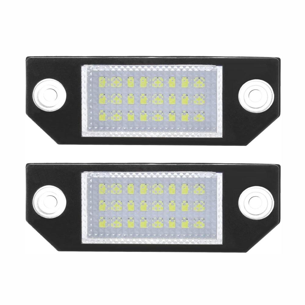 1 Pair LED License Plate Lamp For Ford Mondeo III