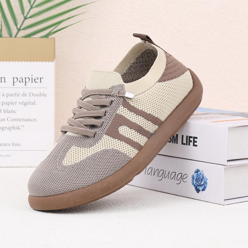 Women's Shoes Summer 2026 Casual Sneaker Lightweight Soft Bottom on-slip Net Shoes Fashion Nude Shoes