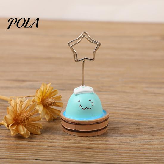 Porta biglietti ad angolo regolabile a forma di animale in resina, Portanote Carino per Scrivania, Clip per Foto, Supporto, Accessorio Decorativo Creativo per Ufficio, Carta