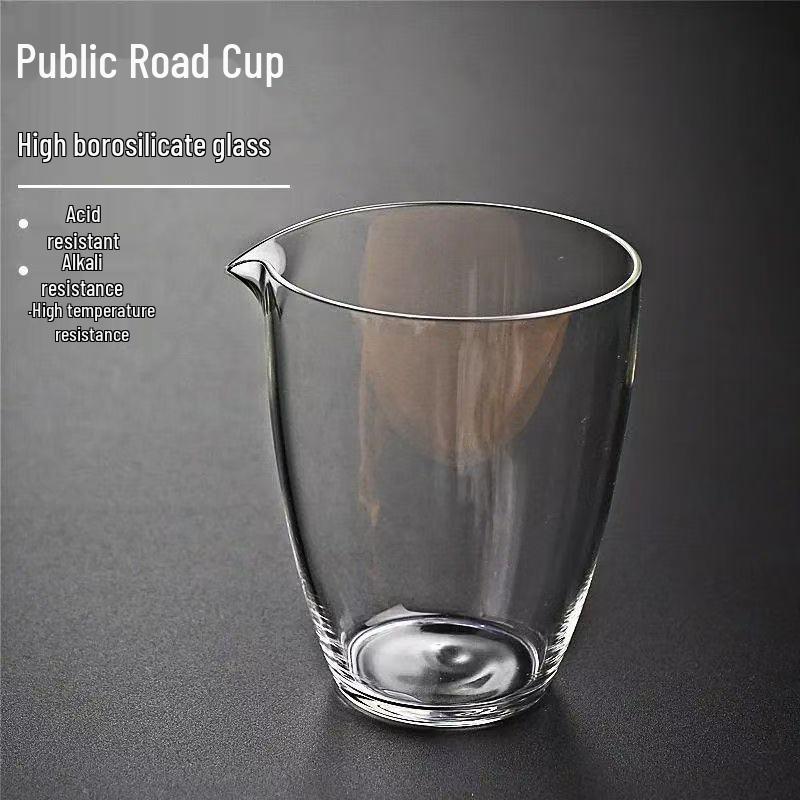 Glass Gongdao Cup: Thickened Japanese Tea Server, High-Temperature Resistant & Handcrafted Tea Ware Accessory ml