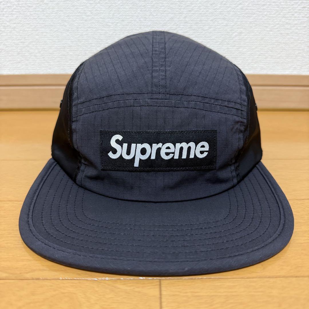 

[USED] Supreme Waxed Ripstop Camp Cap Black 2024aw