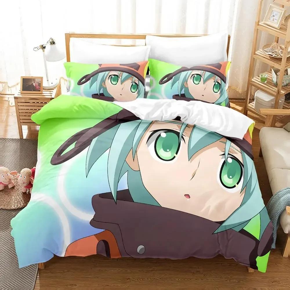 Kawaii Girl Sora Wo Kakeru Shoujo Bedding Collection Single Twin Full Queen King Size Bed Collection Adult Kid Bedroom Duvet Cover Collections Anime
