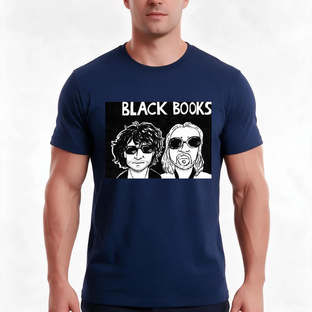 Black Books Bernard And Unisexny Tshirt Summer Casual Cotton Tee Oversized Streetwear Tops Vintage Graphic Print 100 Cotton