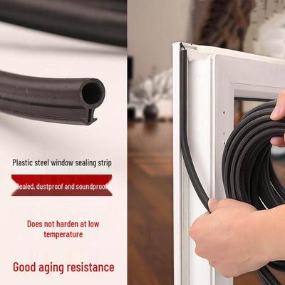 UPVC Türrahmen Fenster Dichtungsstreifen: O-förmiger Schallschutz-Silikonkautschuk für den Innen-/Außenbereich
