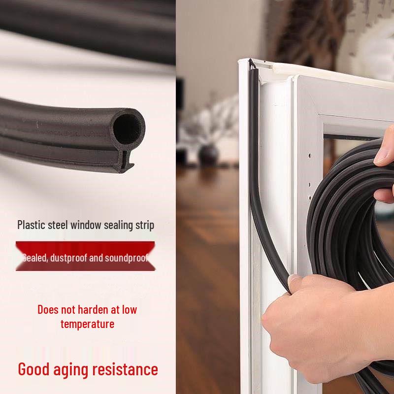 Těsnící lišta na okno a dveřní rám z UPVC: Silikonová guma ve tvaru O, zvukotěsná, pro vnitřní/venkovní použití