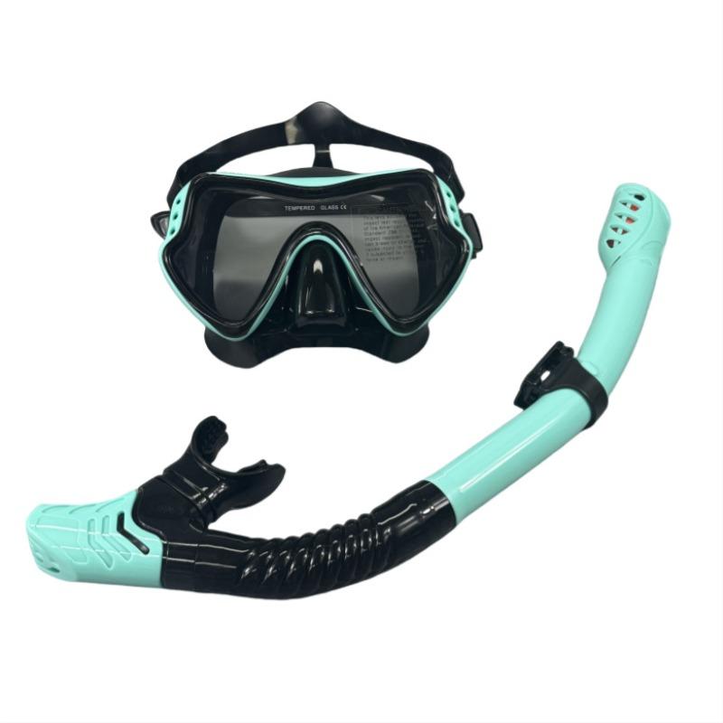 Schwimmmaske Schnorchel Brillen Set Tauchausrüstung Schnorcheln Sportartikel Erwachsene Vollständig Trockene Brillen