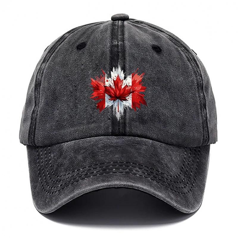 Canada Maple Leaf Style Baseball Cap Fashion Hats for Men Outdoor Casual Baseball Cap for Women Baseball Caps Breathable Cap 1pc