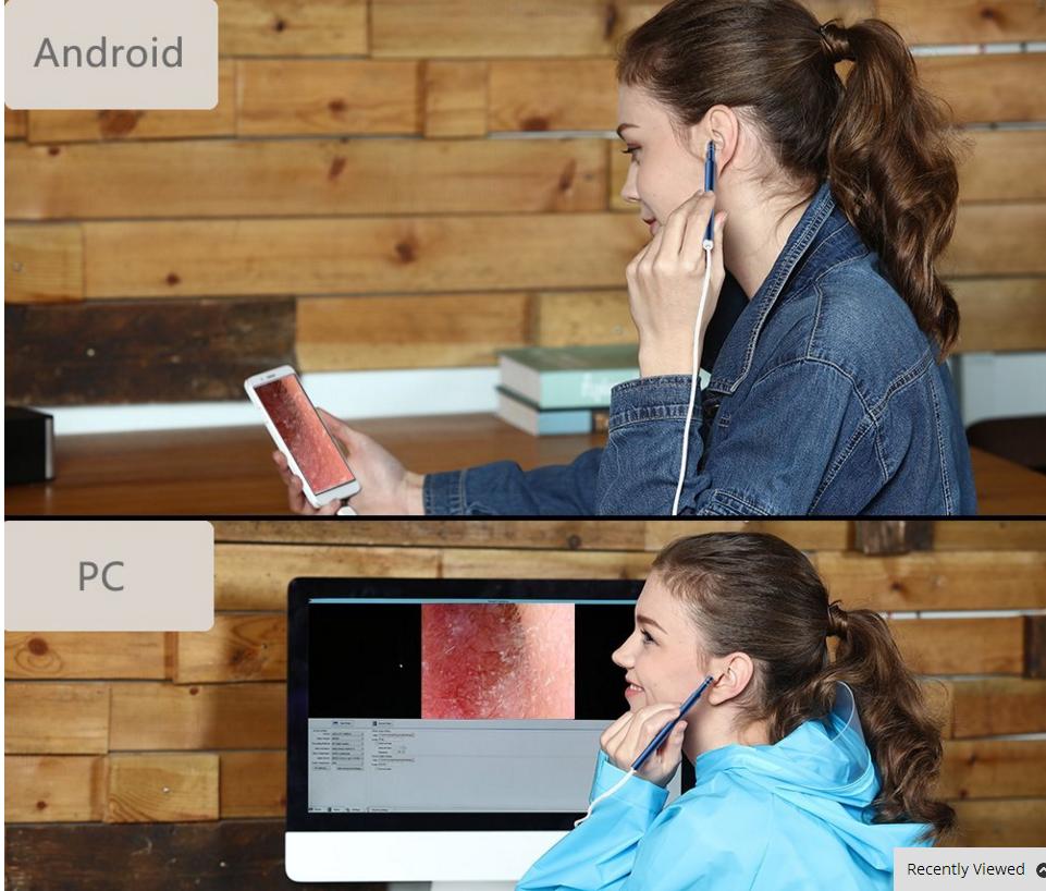 Endoskop USB do czyszczenia uszu 3 w 1, wizualne usuwanie woskowiny, narzędzie do czyszczenia uszu