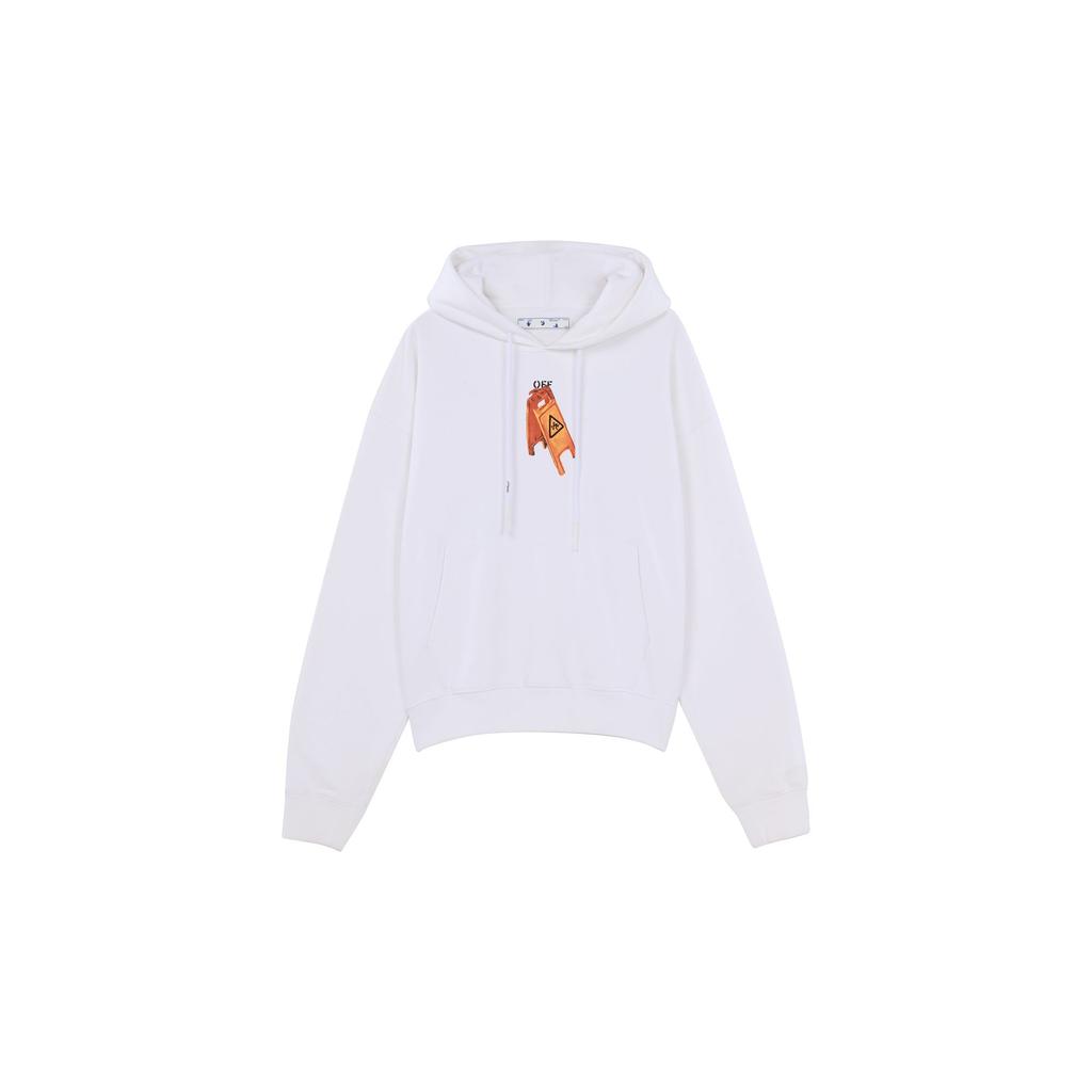 OFF WHITE FW20 Sweatshirts Men's White Hooded Moderate Heavyweight OMBB037F20FLE0010110