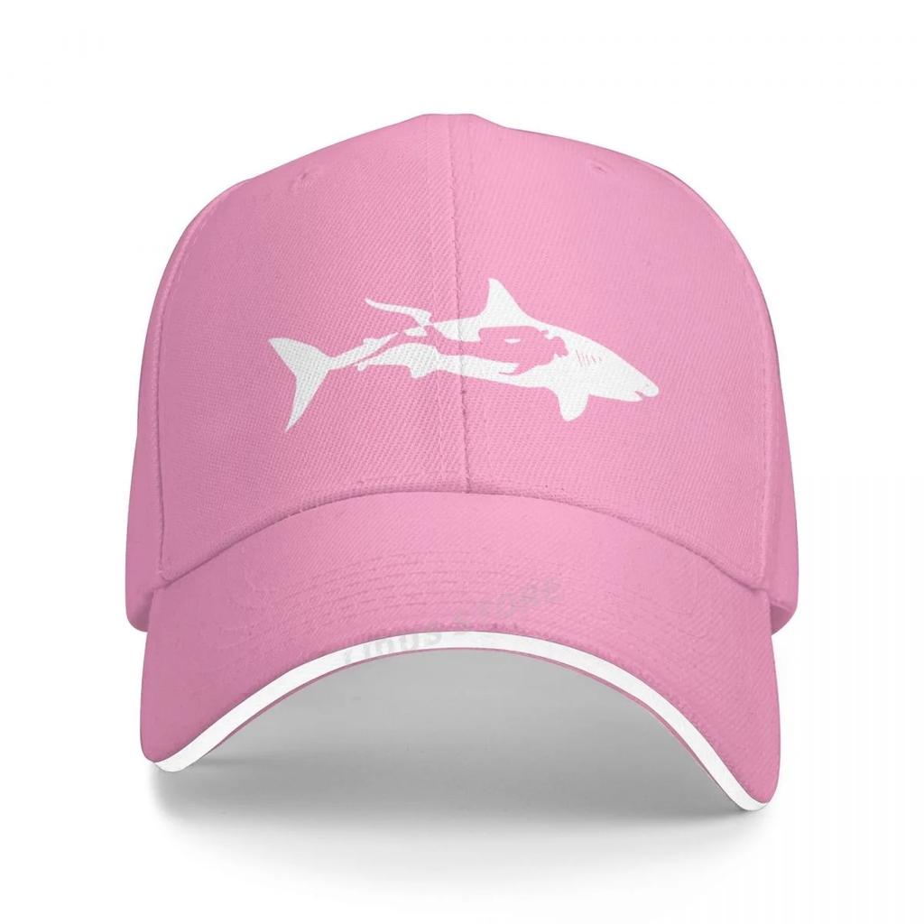 Shark Diver Scuba Diving Dive Baseball Caps Adjustable Fashion Casual Outdoor Style Dive Shark Hats