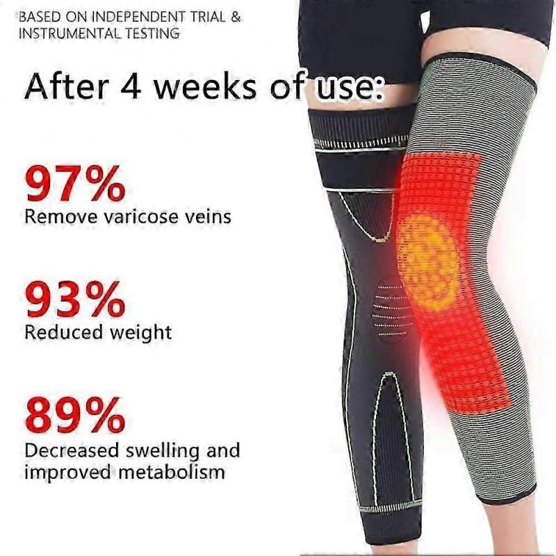 Mugwort Knee Wrap for Self-Heating and Acupressure Support, Thermal Joint Support Knee Sleeve for Arthritis Pain Relief & Warmth Therapy\u200b.