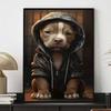 Dog Full Diamond Painting Painting Set, 5D Rhinestone Painting Art Craft, DIY Round Gemstone Cross Stitch Crafts, Decorative Home Wall Ornaments