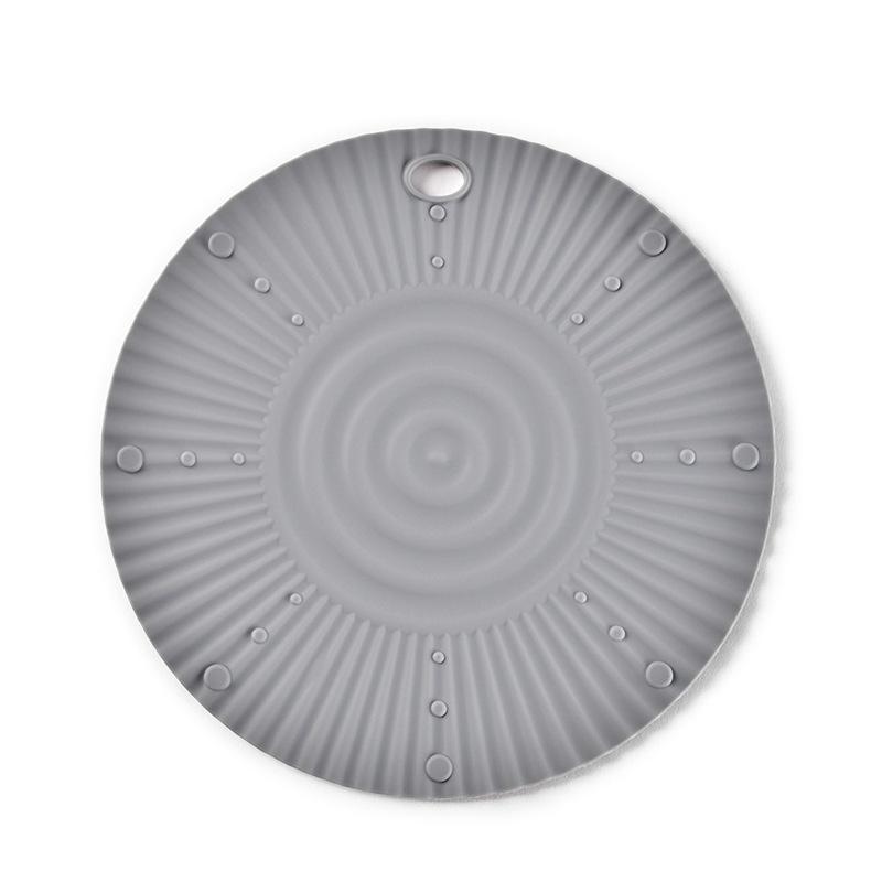Silicone Heat-Resistant Pot Mat - Round Anti-scald Placemat Coaster for Kitchen